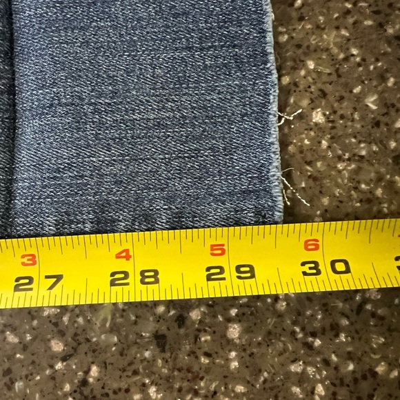 Judy Blue Blue Mid-Rise Hidden Plaid Cuffed Jeans Denim Winter Shaping Classic - Picture 11 of 12